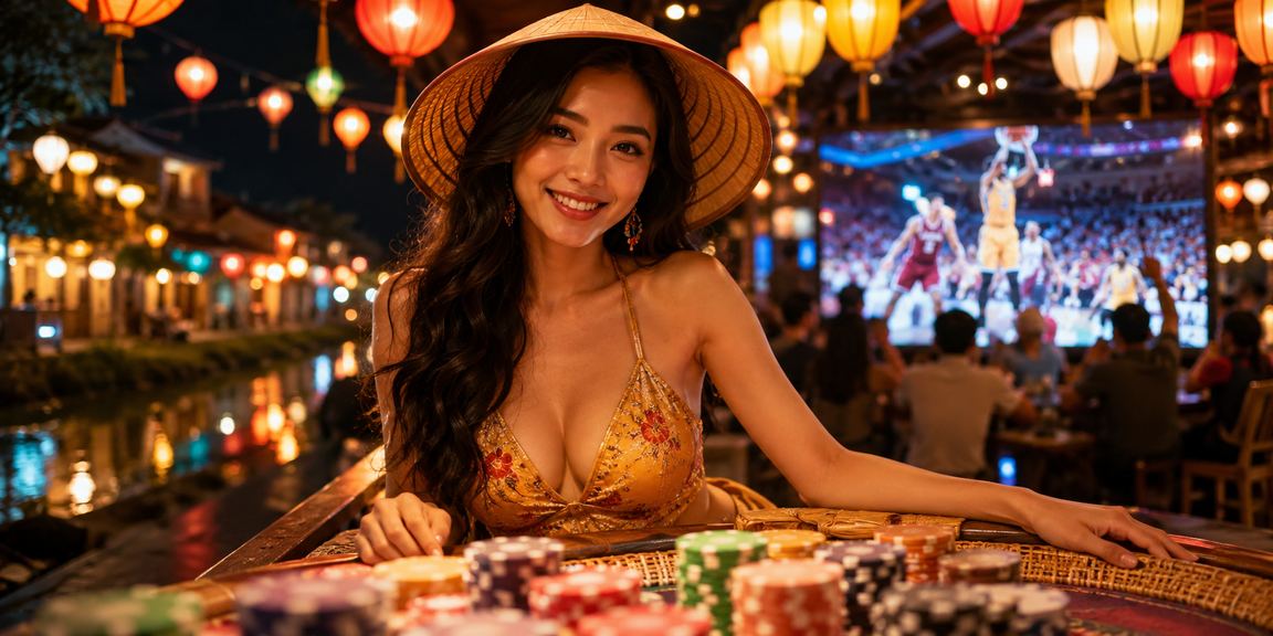 Không khí Hội An với bóng rổ và nón lá gợi nhịp sự kiện thể thao